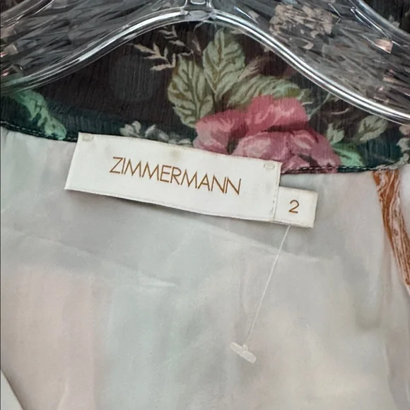 Zimmermann Floral Patchwork Maxi Dress in Mint, Blush & Ivory - Picture 3 of 3